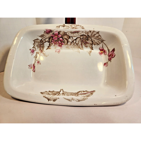 Alfred Meakin England Floral 9.25” Vegetable Serving Bowl Royal Ironstone China - Picture 1 of 7